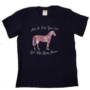 🎈SOLD🎈Girls Horse Lover Tee